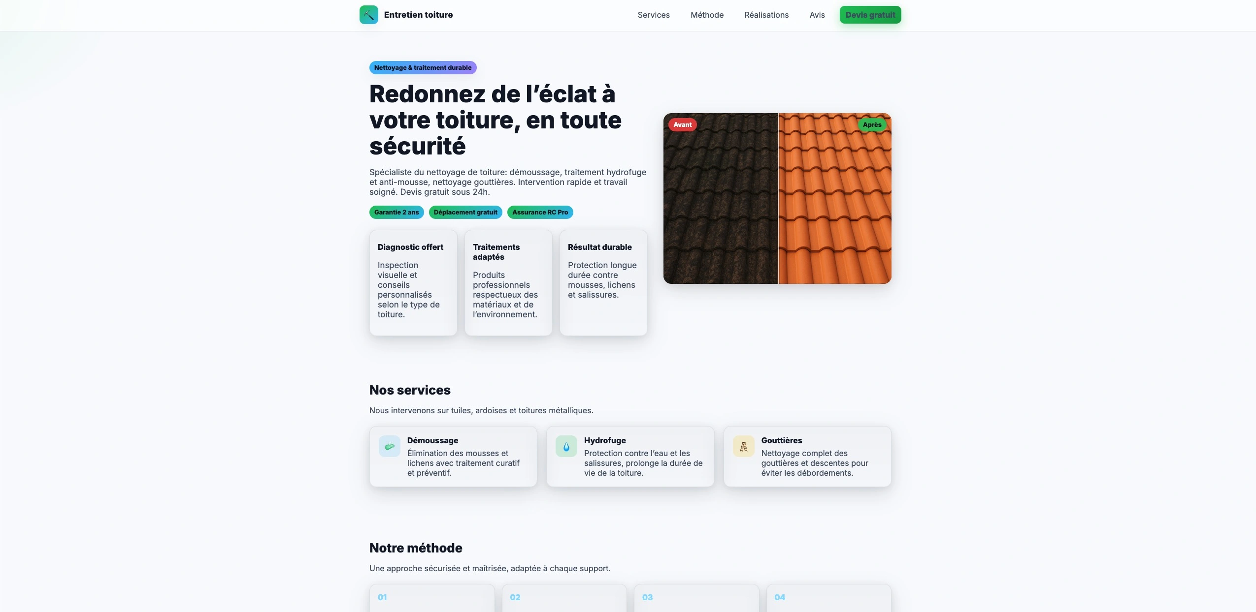 Nettoyage de toiture à Lons-le-Saunier